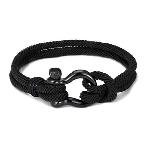 Night Black  Rope Paracord Bracelet