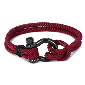 Cherry Red Rope Paracord Bracelet