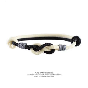 Black & White Infinity Bracelet