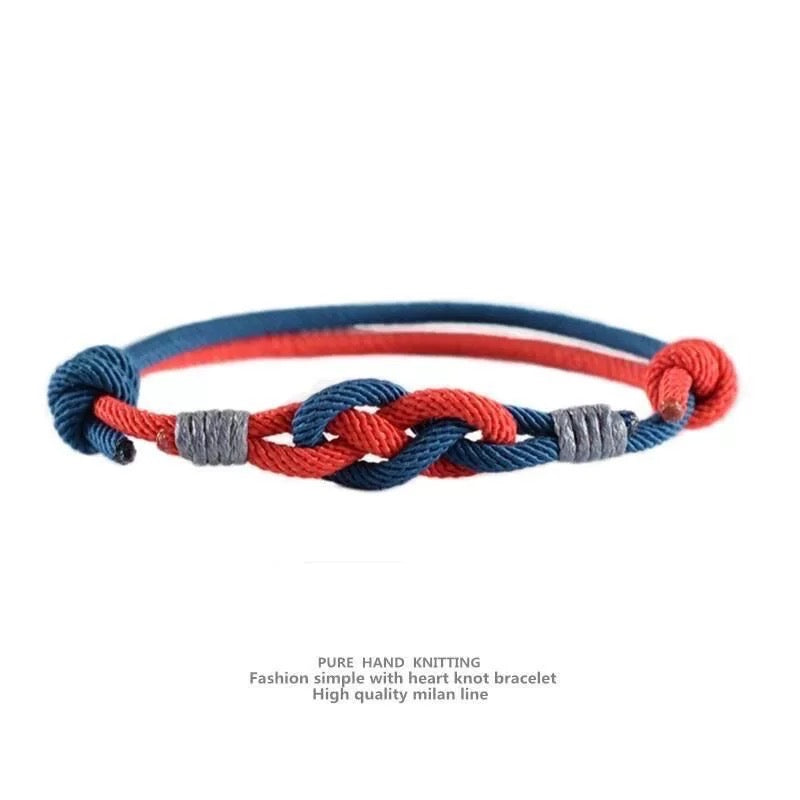 Red & Blue Infinity Bracelet