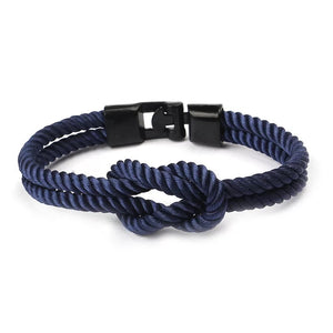 Navy Blue Infinity Bracelet