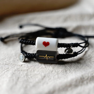 New Style Couple Heart Beat Bracelet