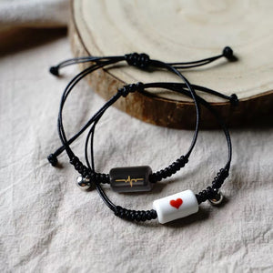 New Style Couple Heart Beat Bracelet