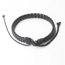 Load image into Gallery viewer, New Style Leather Rope Black Bracelet
