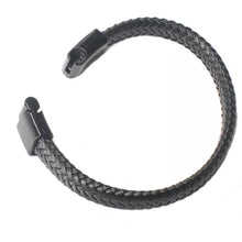 Load image into Gallery viewer, New Style Luxury Leather Rope Black Bracelet
