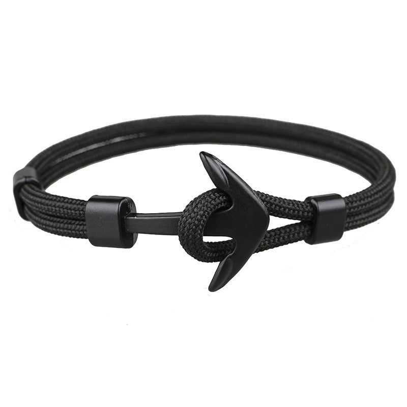 Black Anchor Bracelet