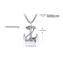 Load image into Gallery viewer, Anchor Pendant Necklace
