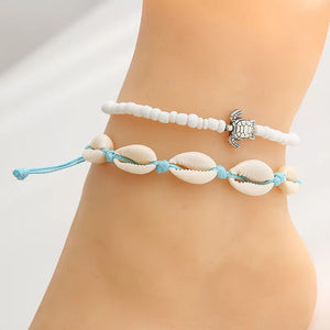 Turtle & Sea Shell Bracelet and Anklets