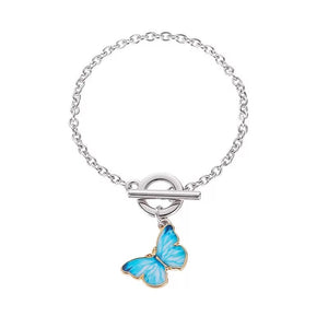 Elegant Sky Blue Butter fly Bracelet