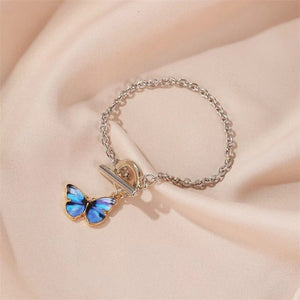 Elegant Sea Blue Butter fly Bracelet