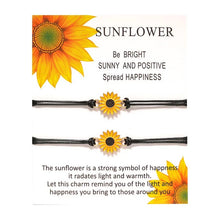 Load image into Gallery viewer, Sunflower Friendship Bracelet
