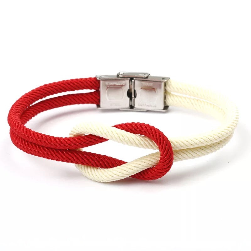 Red & White Nautical Bracelet