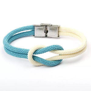 Baby Blue & White Nautical Bracelet