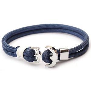 New Style Navy Blue Anchor Bracelet