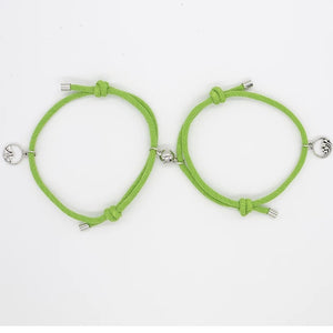 Green Couple Magnetic Bracelet