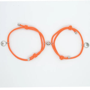 Tiger Orange Couple Magnetic Bracelet