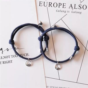 Azure Blue Couple Magnetic Bracelet