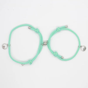 Aquamarine Green Couple Magnetic Bracelet