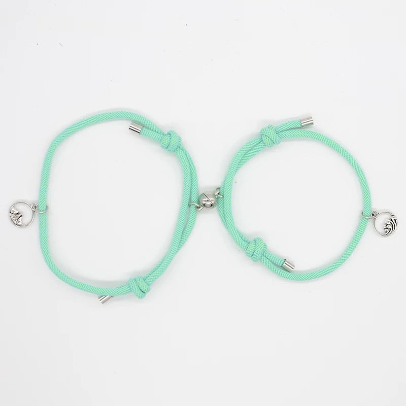 Aquamarine Green Couple Magnetic Bracelet